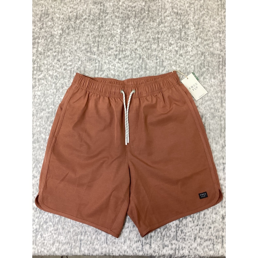 Free Fly Mens Reverb Short Redwood Brown Size Small NWT UPF 40 MRVBS
